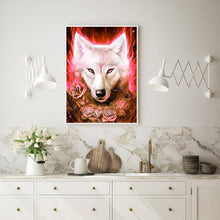 Charger l'image dans la galerie, Loup - diamant rond complet - 30x40cm