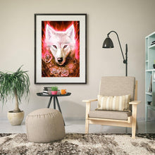 Charger l'image dans la galerie, Loup - diamant rond complet - 30x40cm