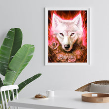 Charger l'image dans la galerie, Loup - diamant rond complet - 30x40cm
