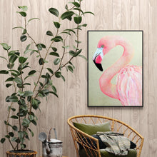 Charger l'image dans la galerie, Oiseau rose - diamant rond complet - 30x40cm