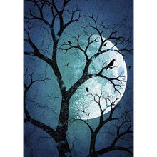 Charger l'image dans la galerie, Lune - diamant plein rond - 30x40cm