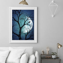 Charger l'image dans la galerie, Lune - diamant plein rond - 30x40cm