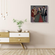 Charger l'image dans la galerie, Portrait - peinture en diamant complet - 30x30cm