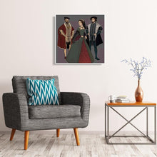 Charger l'image dans la galerie, Portrait - peinture en diamant complet - 30x30cm