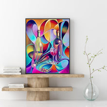 Charger l'image dans la galerie, Verre à vin - diamant rond complet - 30x40cm