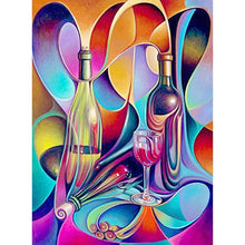 Charger l'image dans la galerie, Verre à vin - diamant rond complet - 30x40cm