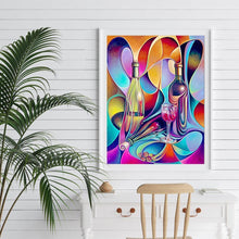 Charger l'image dans la galerie, Verre à vin - diamant rond complet - 30x40cm