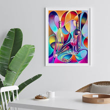 Charger l'image dans la galerie, Verre à vin - diamant rond complet - 30x40cm