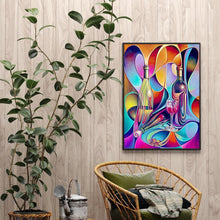Charger l'image dans la galerie, Verre à vin - diamant rond complet - 30x40cm