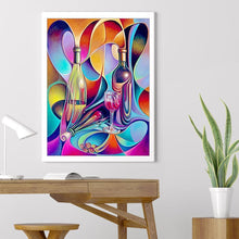 Charger l'image dans la galerie, Verre à vin - diamant rond complet - 30x40cm