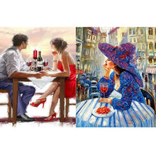 Charger l'image dans la galerie, Réunion - diamant rond complet - 30x40cm