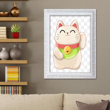 Charger l'image dans la galerie, Chat chanceux - diamant rond complet - 30x40cm