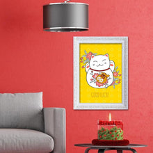 Charger l'image dans la galerie, Chat chanceux - diamant rond complet - 30x40cm