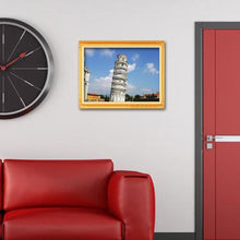 Charger l'image dans la galerie, Tour penchée - diamant rond complet - 40x30cm