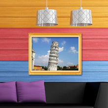 Charger l'image dans la galerie, Tour penchée - diamant rond complet - 40x30cm