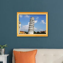 Charger l'image dans la galerie, Tour penchée - diamant rond complet - 40x30cm