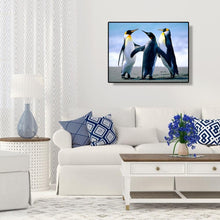 Charger l'image dans la galerie, Pingouin - diamant rond complet - 40x30cm