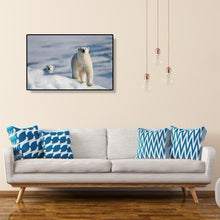 Charger l'image dans la galerie, Ours polaire - diamant rond complet - 40x30cm