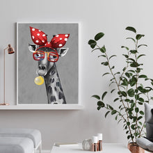 Charger l'image dans la galerie, Girafe de nouveauté - diamant rond complet - 30x40cm