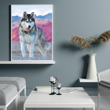 Charger l'image dans la galerie, Loup animal - diamant rond complet - 30x40cm