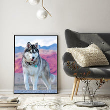 Charger l'image dans la galerie, Loup animal - diamant rond complet - 30x40cm