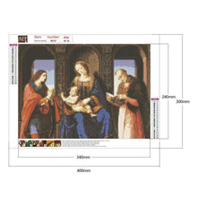 Charger l'image dans la galerie, Religieux - diamant rond complet - 40x30cm