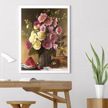 Charger l'image dans la galerie, Fleur - peinture en diamant complet - 30x40cm