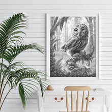 Charger l'image dans la galerie, Hibou - diamant rond complet - 30x40cm