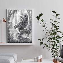 Charger l'image dans la galerie, Hibou - diamant rond complet - 30x40cm
