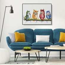 Charger l'image dans la galerie, Oiseaux - diamant rond complet - 40x30cm