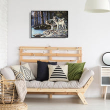 Charger l'image dans la galerie, Loup - diamant rond complet - 40x30cm