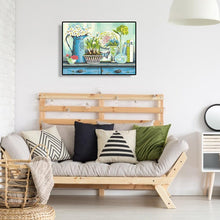 Charger l'image dans la galerie, Table de fleurs - diamant rond complet - 40x30cm