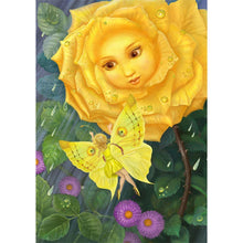 Charger l'image dans la galerie, Fleur de papillon - diamant rond complet - 30x40cm