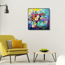 Charger l'image dans la galerie, Bouquet de fleurs - diamant rond complet - 30x30cm