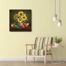 Charger l'image dans la galerie, Bouquet de fleurs - diamant rond complet - 30x30cm