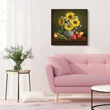 Charger l'image dans la galerie, Bouquet de fleurs - diamant rond complet - 30x30cm