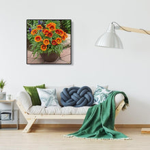 Charger l'image dans la galerie, Bouquet de fleurs - diamant rond complet - 30x30cm