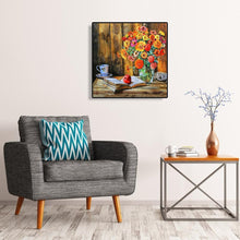 Charger l'image dans la galerie, Bouquet de fleurs - diamant rond complet - 30x30cm