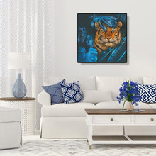 Charger l'image dans la galerie, Tigre de feuille - diamant rond complet - 30x30cm