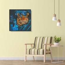 Charger l'image dans la galerie, Tigre de feuille - diamant rond complet - 30x30cm