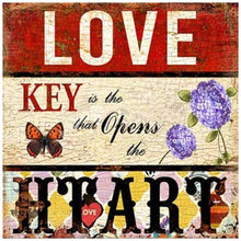 Charger l'image dans la galerie, Mot positif - diamant rond complet - 35x35cm