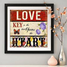 Charger l'image dans la galerie, Mot positif - diamant rond complet - 35x35cm