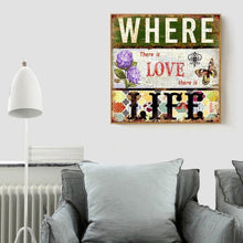 Charger l'image dans la galerie, Mot positif - diamant rond complet - 35x35cm