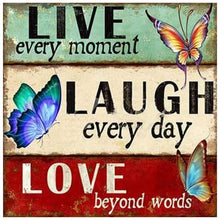 Charger l'image dans la galerie, Mot positif - diamant rond complet - 35x35cm