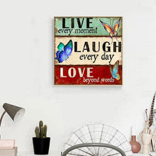 Charger l'image dans la galerie, Mot positif - diamant rond complet - 35x35cm