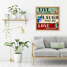 Charger l'image dans la galerie, Mot positif - diamant rond complet - 35x35cm