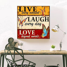 Charger l'image dans la galerie, Mot positif - diamant rond complet - 35x35cm