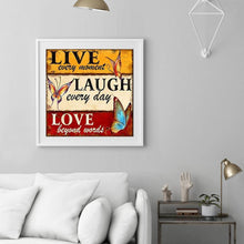 Charger l'image dans la galerie, Mot positif - diamant rond complet - 35x35cm