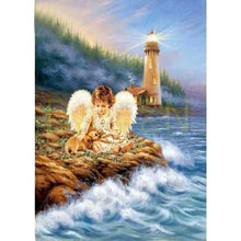 Charger l'image dans la galerie, Bébé d’ange - peinture complète de diamant - 40x30cm