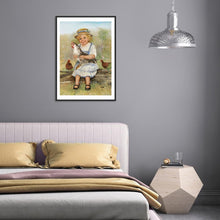 Charger l'image dans la galerie, Bébé d’ange - peinture complète de diamant - 40x30cm